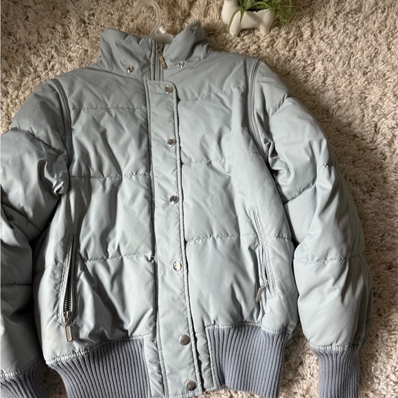 Eleven Stylish Gray bomber puffer cute Jacket - Picture 4 of 8